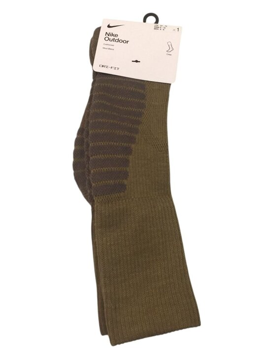 Nike Outdoor Other - Nike Outdoor Youth 5Y-7Y Wool Blend Dri-fit Crew Socks Khaki Olive